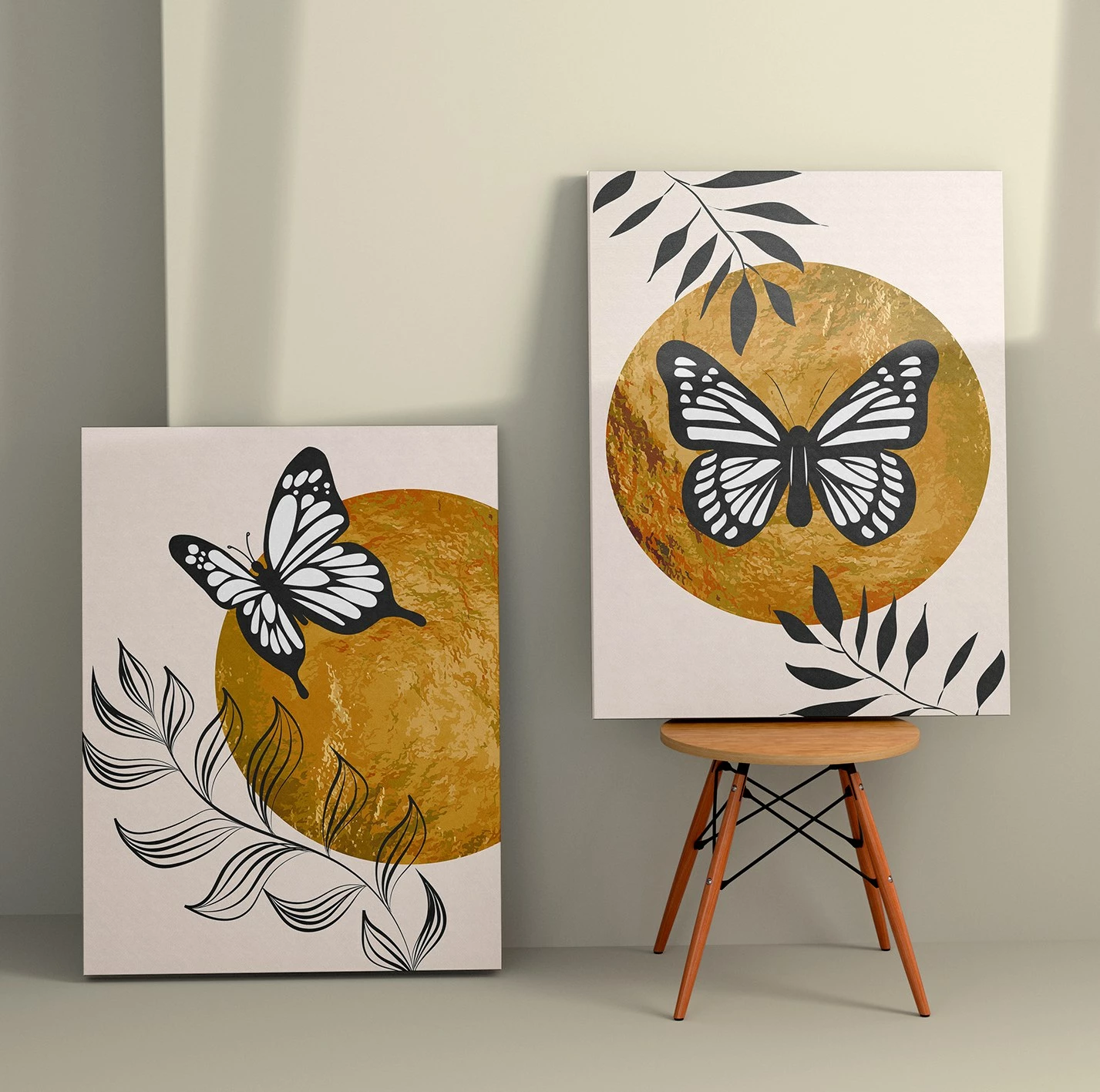 Pikturë dekorative në kanavacë (2 copë), Wallity, 2KNV4322, 70x100cm