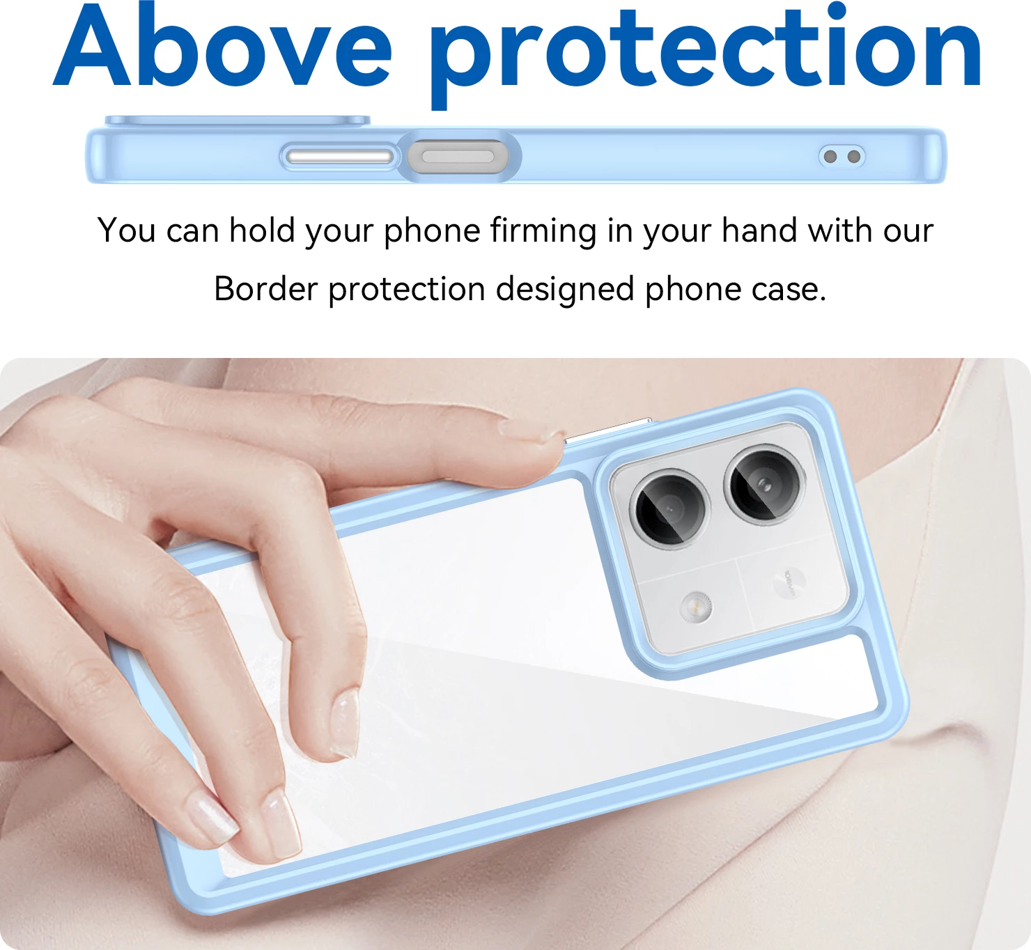 Mbështjellës Hurtel Outer Space për Xiaomi Redmi Note 13 Pro, PC/TPU, Kaltër