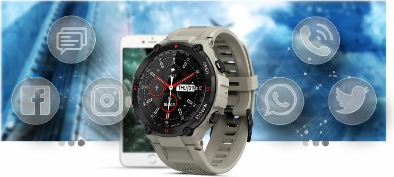Smartwatch Giewont, gri