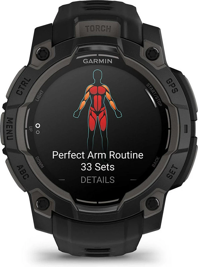 Smartwatch Garmin Instinct 3 AMOLED, 4 GB, GPS, e zezë