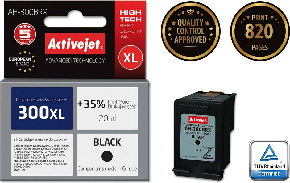 Ngjyrë zëvendësuese Activejet AH-300BRX për printer HP, 20 ml 