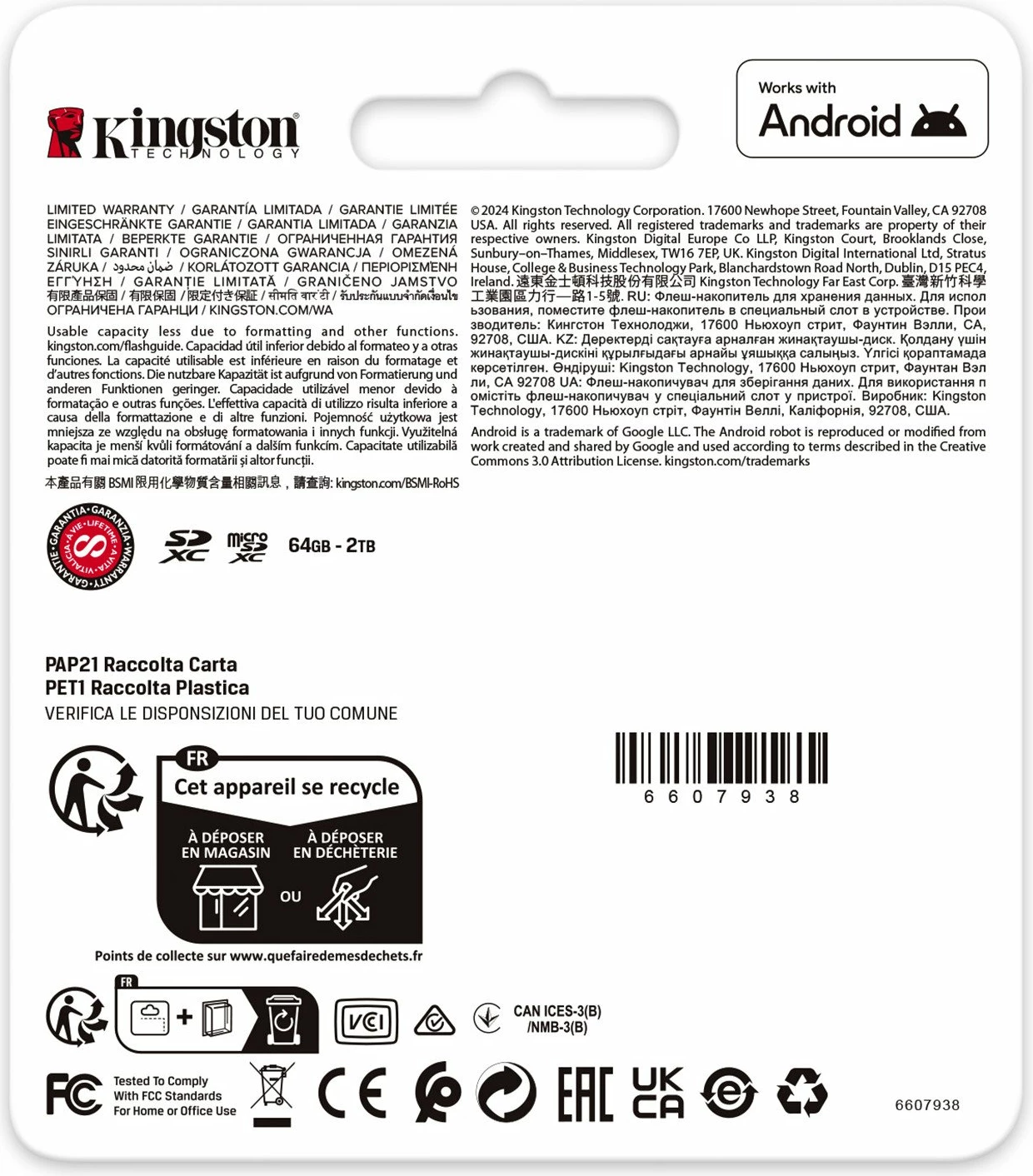 Kartelë memorie microSD Kingston Canvas Go! Plus 128 GB UHS-I Class 10 V30 A2, zi/turkez