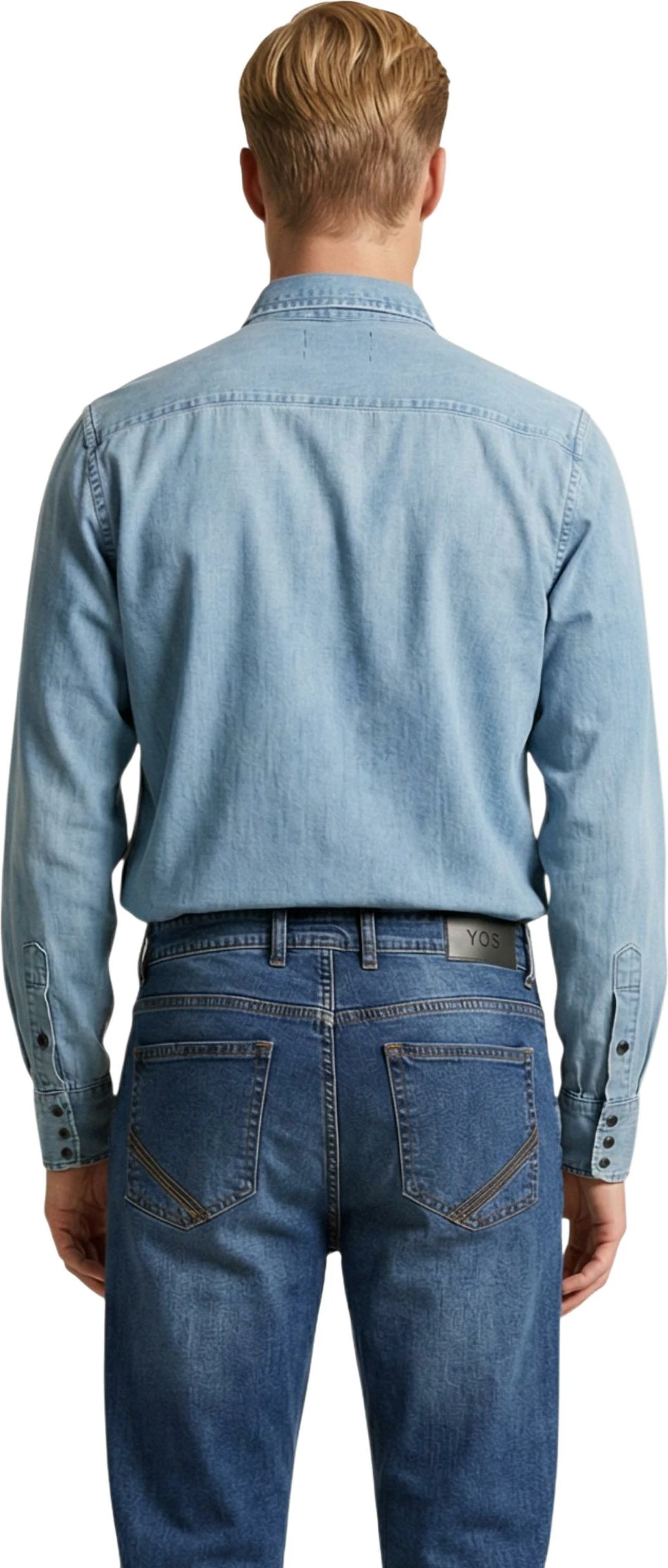 Këmishë për meshkuj Replay REGULAR M4860T.000.26C 12B, denim e çelët [Madhësia: XL]