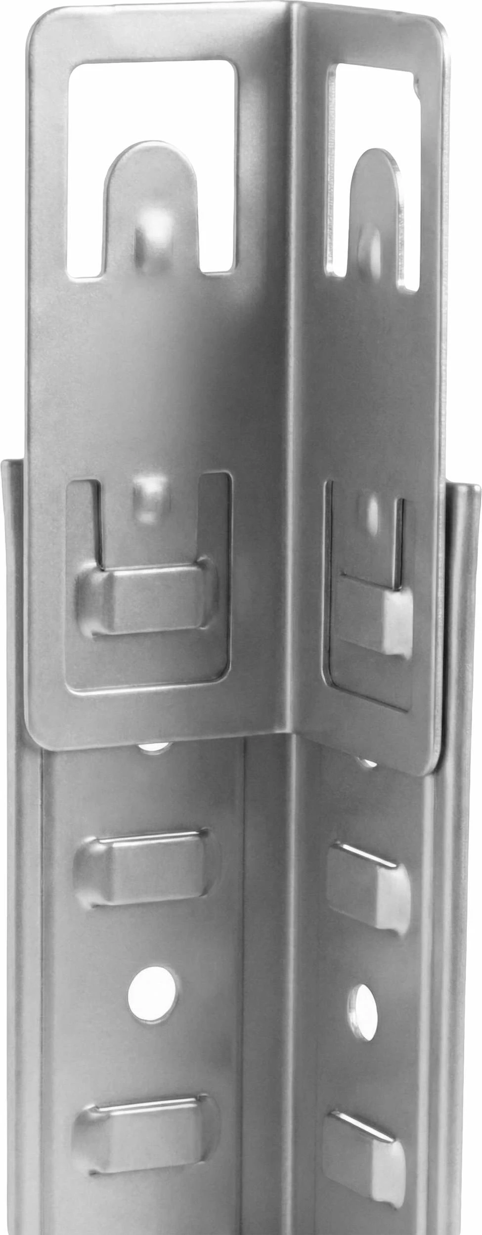 Raft magazinimi PROLINE 62033 150x75x30 cm, 4 rafte, 100 kg/raft, 2-në-1, argjendi