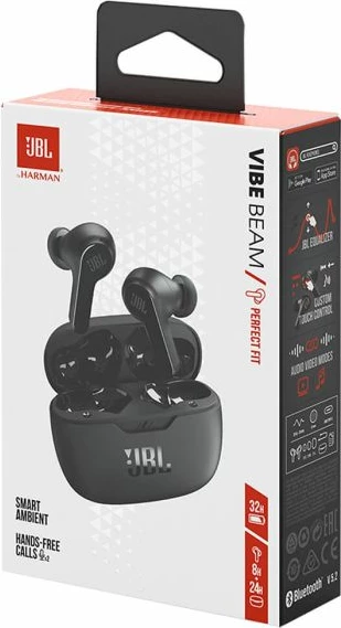 Kufje JBL Vibe Beam TWS, Bluetooth 5.2, 32h, me mikrofon, IP54, e zeza