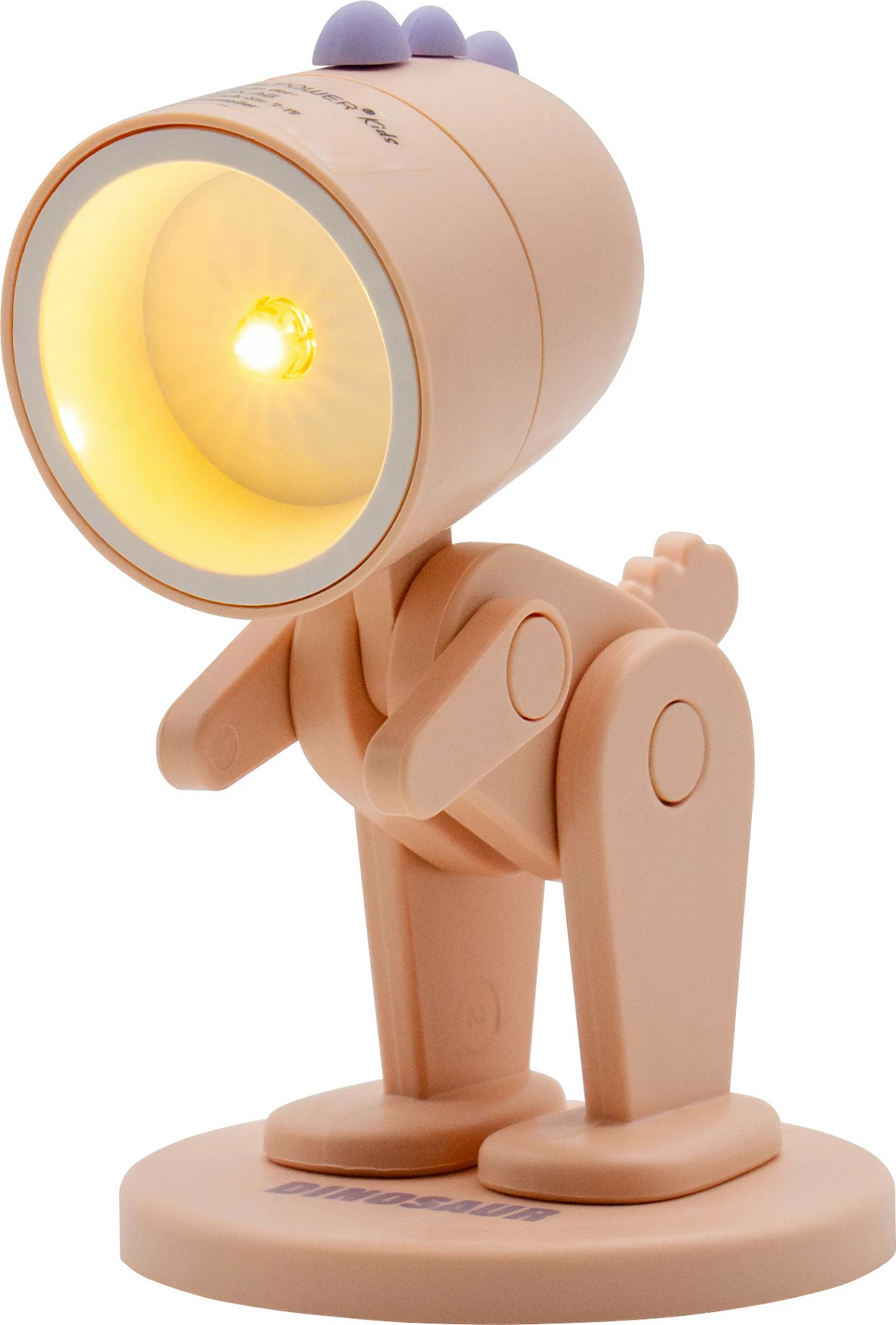 Llambë dore LED RealPower Dino, me bazë, bateri LR41, rozë