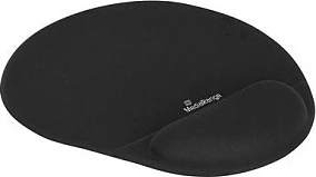 Mauspad MediaRange MROS250, ergonomik me mbështetje xhel për kyçin e dorës, 225x245 mm, i zi
