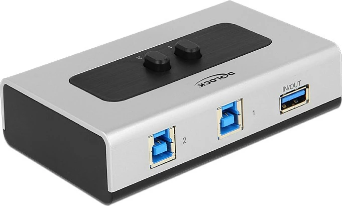 Switch USB DeLOCK 87667, 3 porta USB 3.0, plastikë