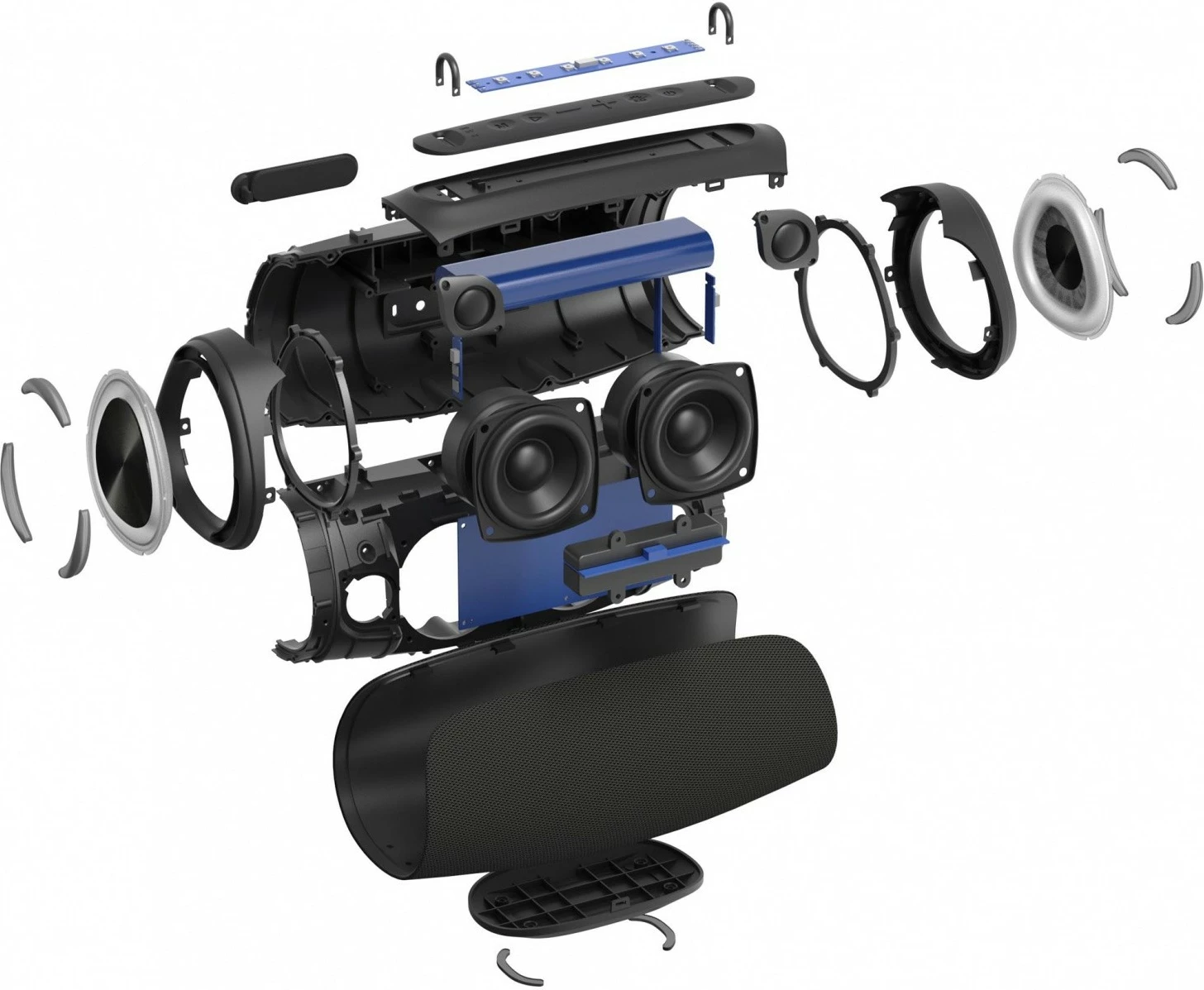 Altoparlant Bluetooth portativ, Sencor Resonex MIDI, 80W, IPX7, TWS, deri 12 orë, LED, i zi