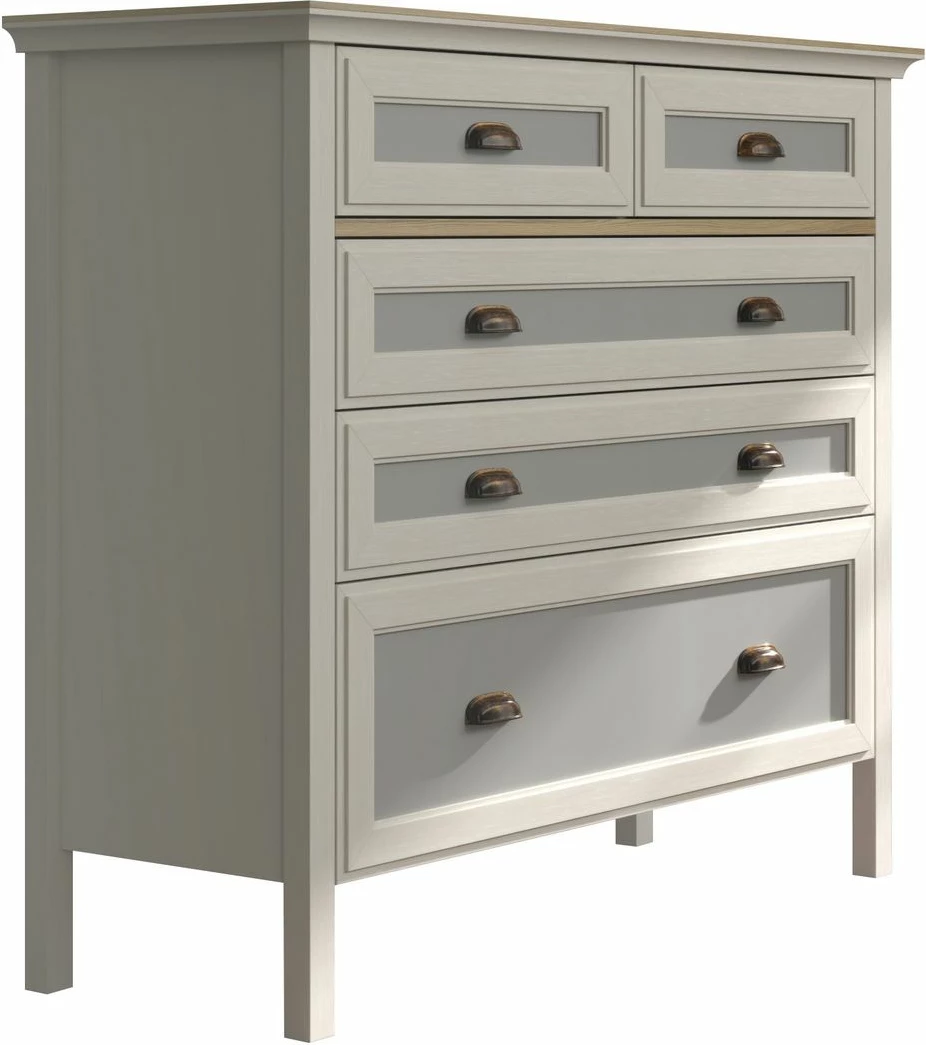 Komodë Skye Decor, FRN-21013, krem, lis, gri