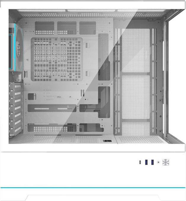 Kasë Darkflash DY451 PRO, midi tower, ARGB, 1 ventilator, e bardhë