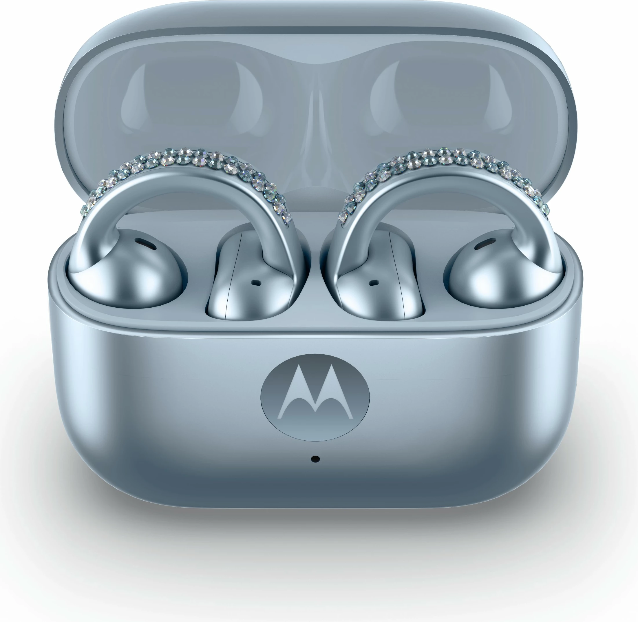 Celular Motorola razr60 + kufje Buds Loop, Swarovski Edition, blu