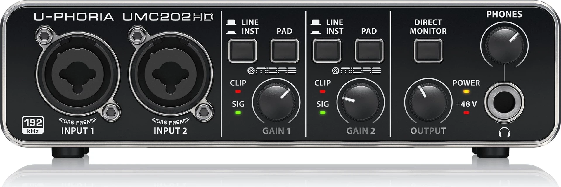 Interfejs audio Behringer UMC202HD, e zezë