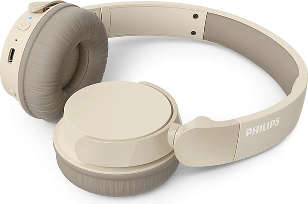 Kufje wireless Philips TAH3209BG/00, Bluetooth 5.3, 25h bateri, USB-C, bezhë