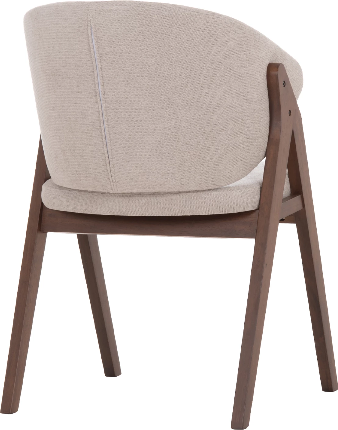 Karrige ngrënieje HANA, dru kauçuku i zi, material gri, FH9746.11, set prej 2 copë, 55.5x60x85cm