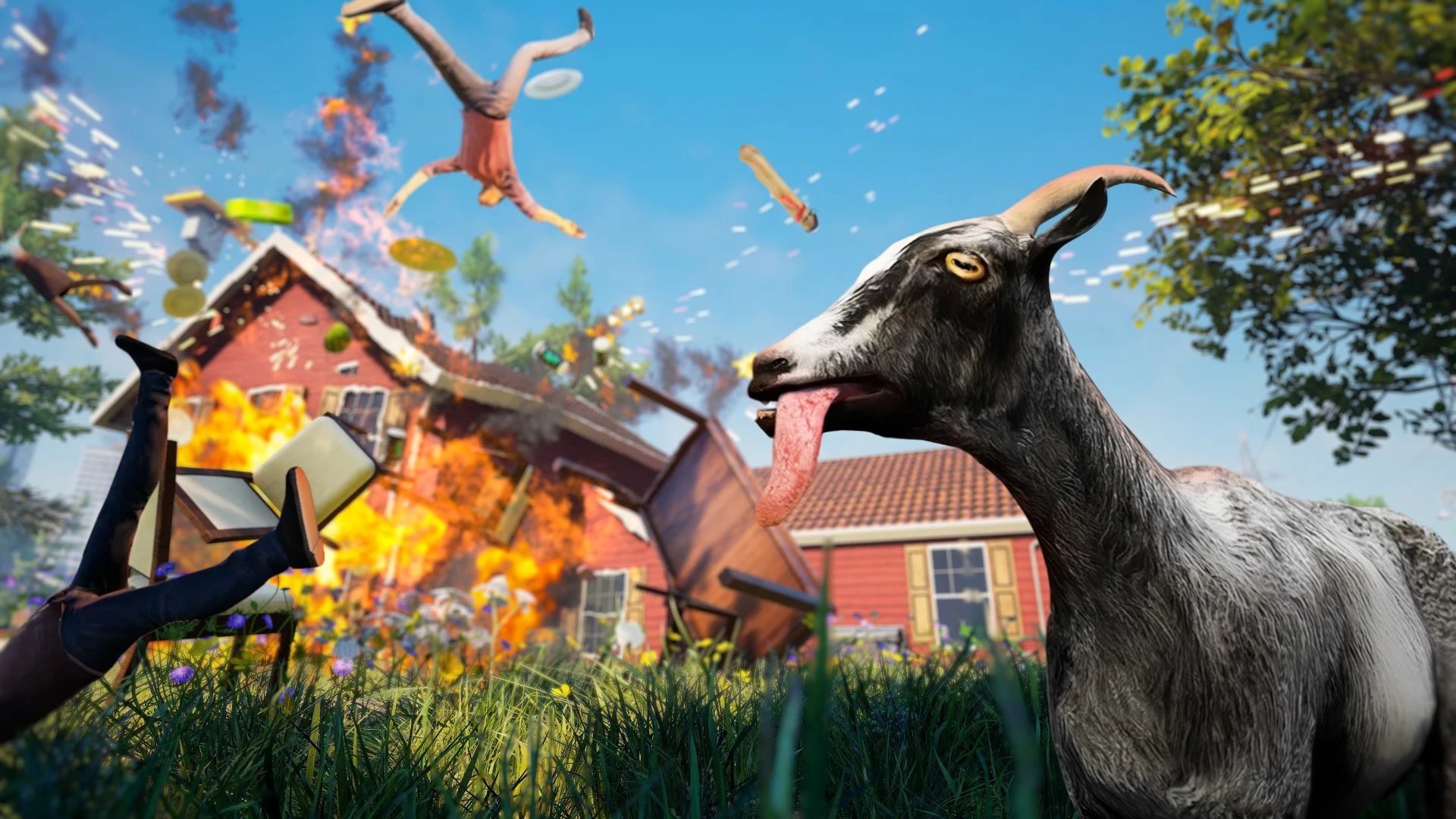 Video-lojë THQ Nordic Goat Simulator: Remastered për PlayStation 5, PEGI 12