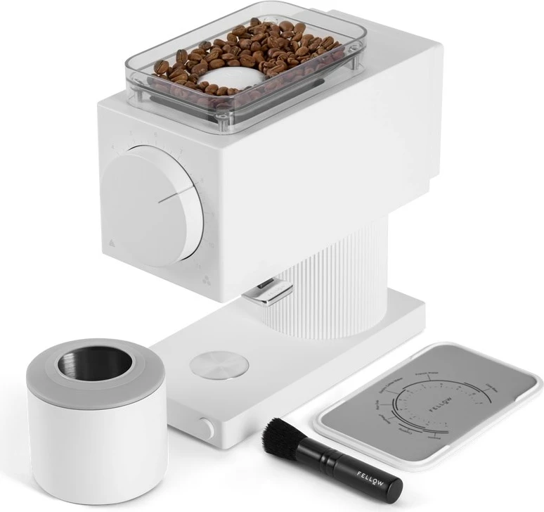 Mulli për kafe Fellow Ode, i bardhë