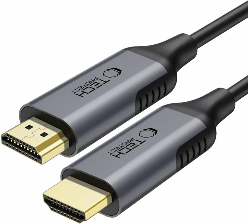 Kabllo HDMI Tech-Protect UltraBoost 2.1, 2m, E zezë