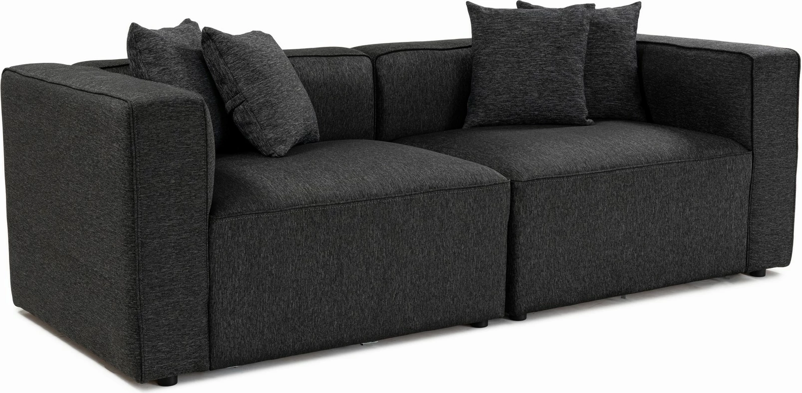Divan dy ulëse Mora XL, ngjyrë antracit, 2 pjesë