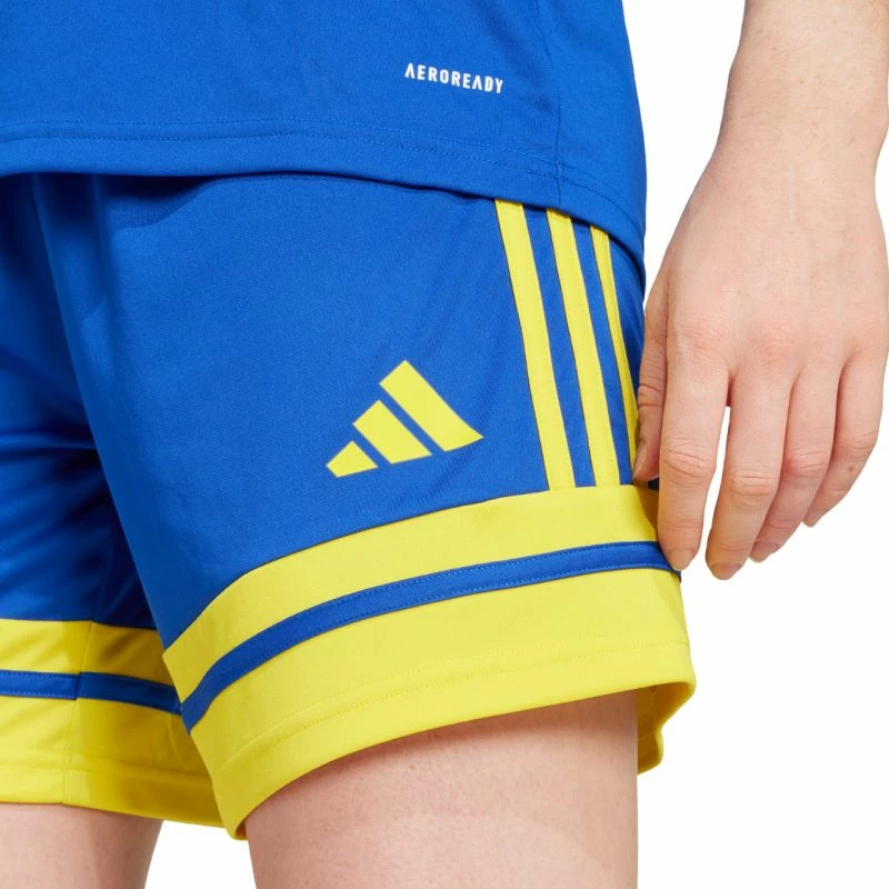 Shorce për femra adidas Squadra 25 JN5408, kaltër e verdhë