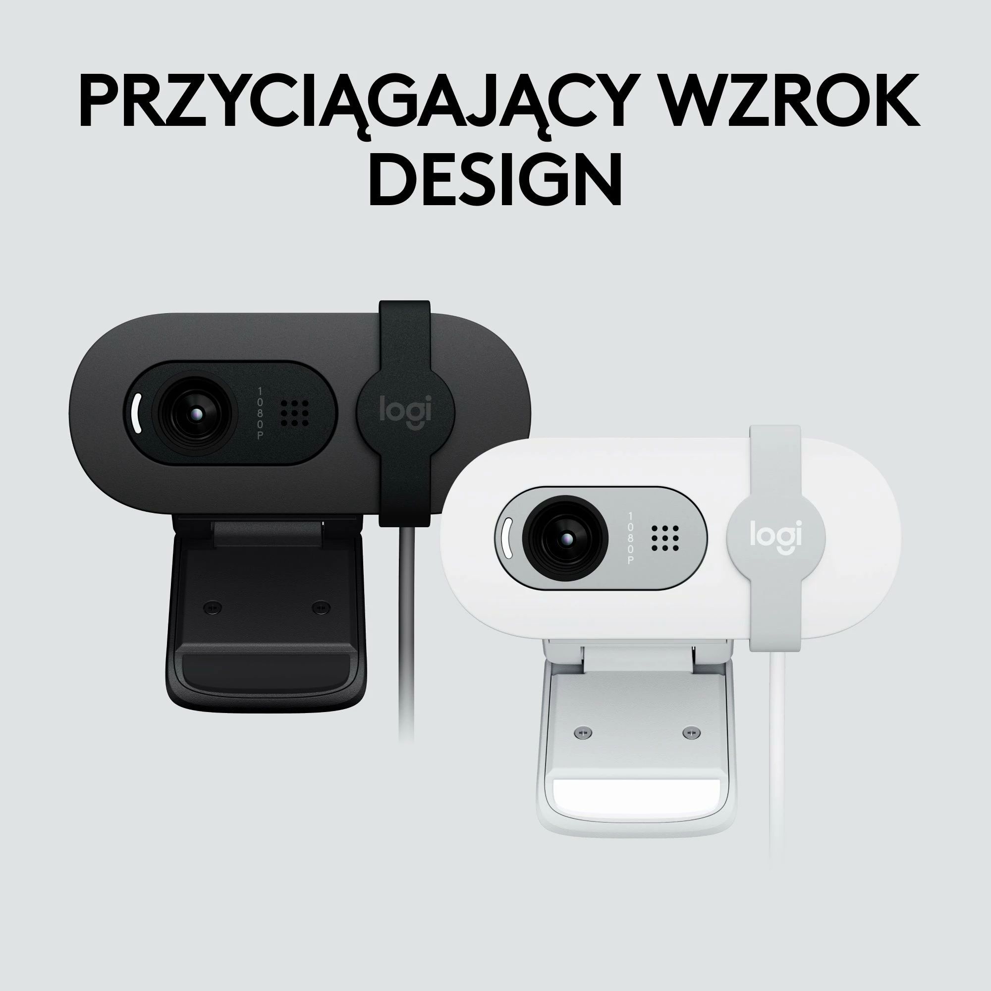 Webkamerë Logitech Brio 100 960-001617 Full HD 1080p USB me mikrofon, e bardhë