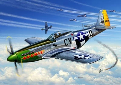 Model plastik Revell P-51D Mustang 1:72, pa ngjitës e ngjyra