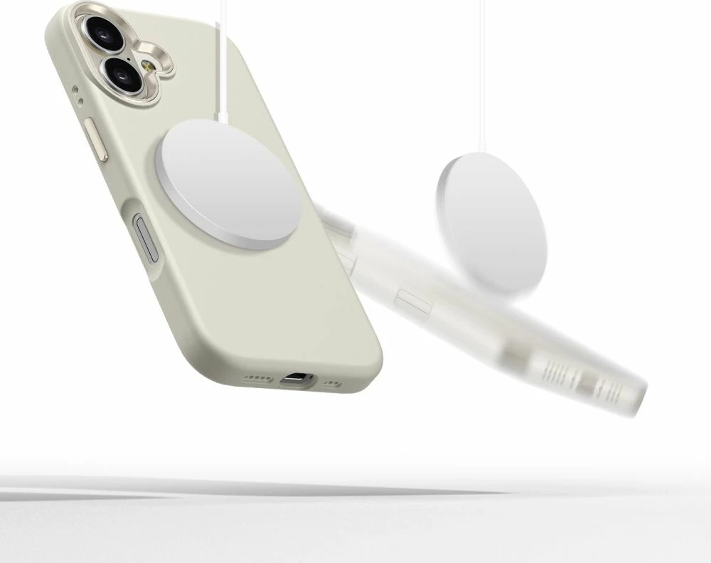 Mbështjellës Tech-Protect Silicone PU MagSafe për iPhone 16, Bezhe