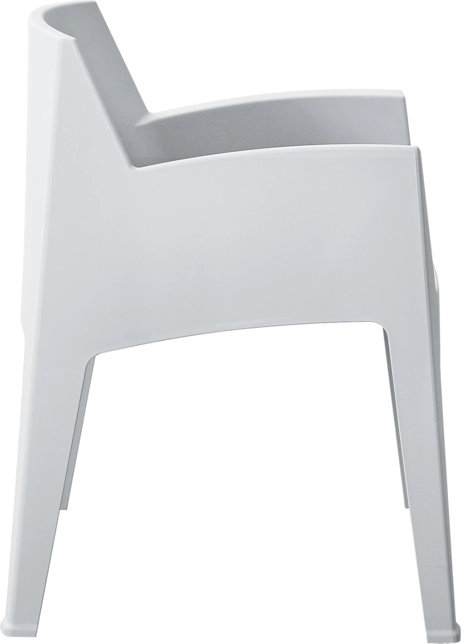 Karrige me krahë polipropileni SLEEK, e bardhë, FH6370.01, 57x56x82.5cm 8