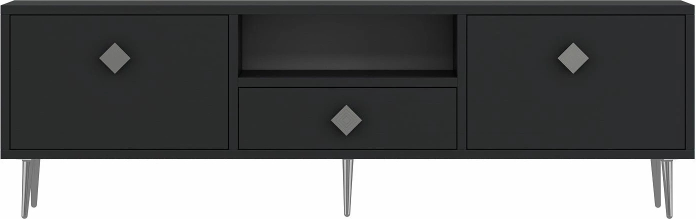 Komodë TV Skye Decor, anthracite, silver, 1308-DROP-1