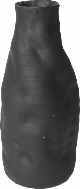 Vazo ELOURA, qeramike, e zezë, 15.2x15.2x35.7cm