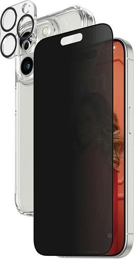 Mbështjellës PanzerGlass Privacy Bundle 3in1 për iPhone 15 Pro Max, Transparent