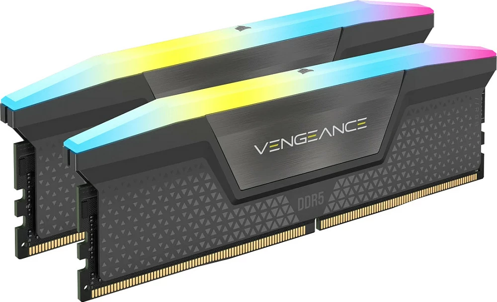 RAM Memorje Corsair Vengeance RGB, 64GB (2x32GB) DDR5 5600MHz CL40, e zezë