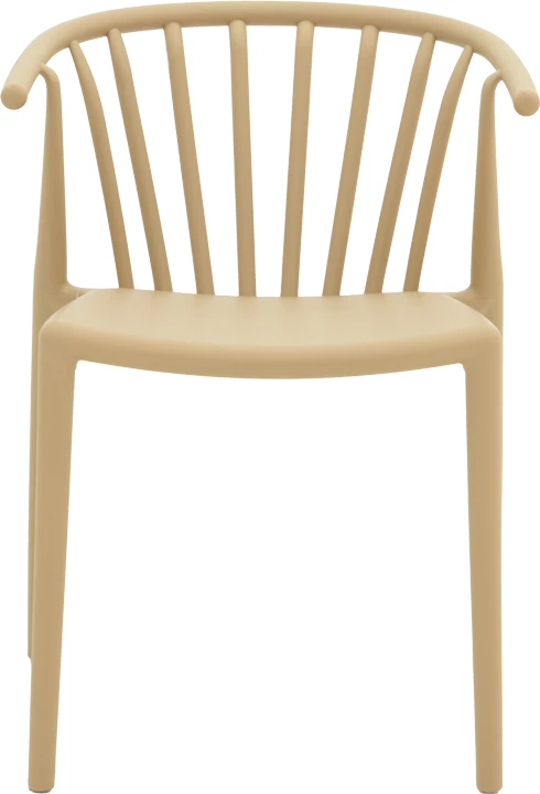 Karrige krahu Zelma pp, ngjyrë kapuçino e çelët, 55x53x73cm