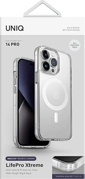 Mbështjellës UNIQ LifePro Xtreme Magclick për iPhone 14 Pro, Transparent