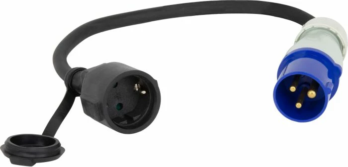 adapter kabllo BRUNNER 0301090C CEE/Schuko 30 cm 230V 16A 3x2.5 mm², zi/blu