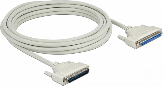 Kabllo seriale DeLOCK D-Sub 37 pin, mashkull në femër, 5 m, bezhë