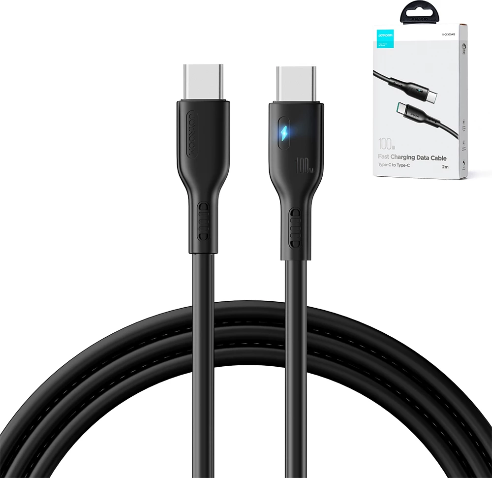 Kabllo USB-C/USB-C Joyroom Premium Series A13, 2m, 100W, e zezë