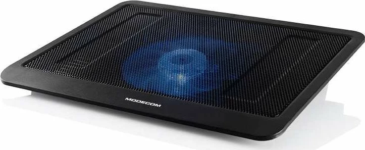 Pllakë ftohëse për laptop Modecom CF-13, deri 14\" , 1x140mm ventilator, LED, kënd i rregullueshëm, e zezë