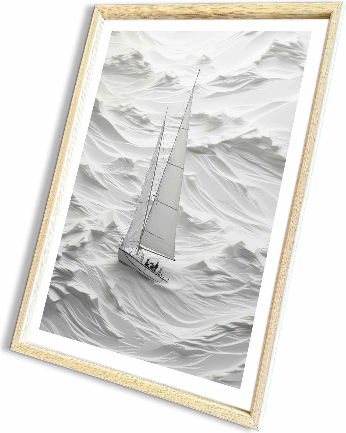 Pikturë dekorative me kornizë, MDF, Wallity, Ahswabisabi-009, 42x62cm