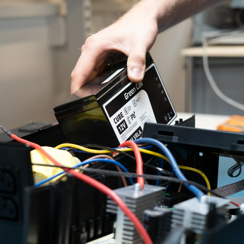 Bateri AGM VRLA, Green Cell, AGM6V4AH-J, 6V 4Ah, IP54, 101x70x47 mm, e zezë