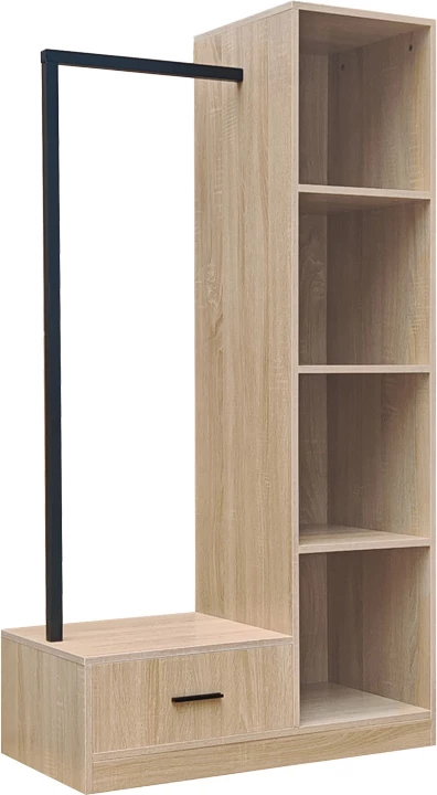 Njësi garderobe Endance, MDF natyral, 80x40x150cm