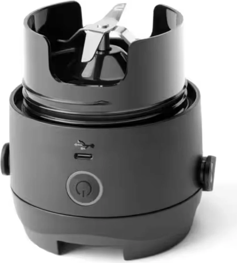 Blender portabel, NutriBullet NBP016B, bateri USB-C 11.1V, kupë inox 590 ml, 14+ cikle, e zezë