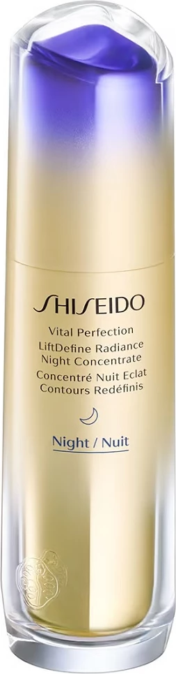 Serum nate për fytyrë Shiseido Vital Perfection LiftDefine Radiance Night Serum për femra 40ml