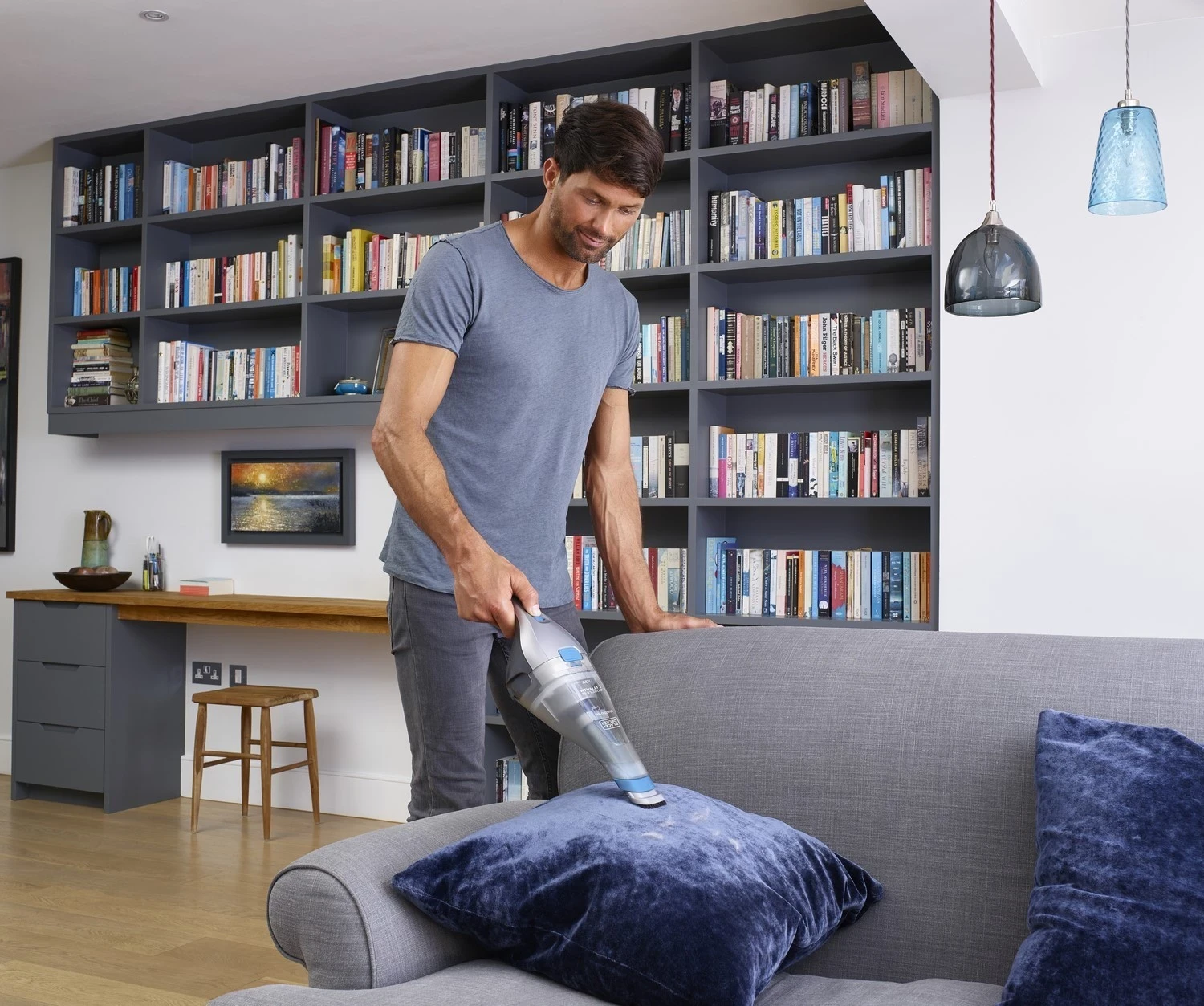 Fshesë dorëze Black&Decker, argjendtë-kaltër