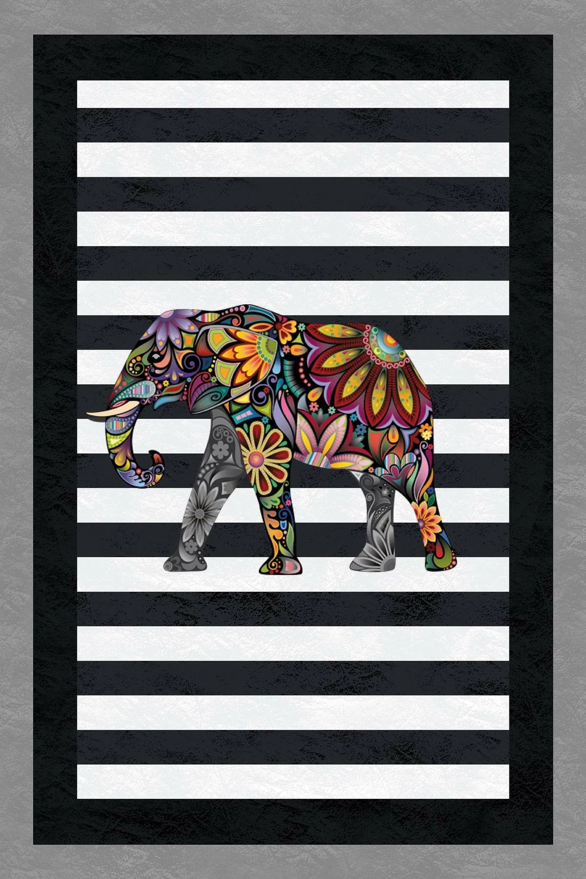 Qilim (50x80) Conceptum Hypnose, HMNT495, shumëngjyrësh