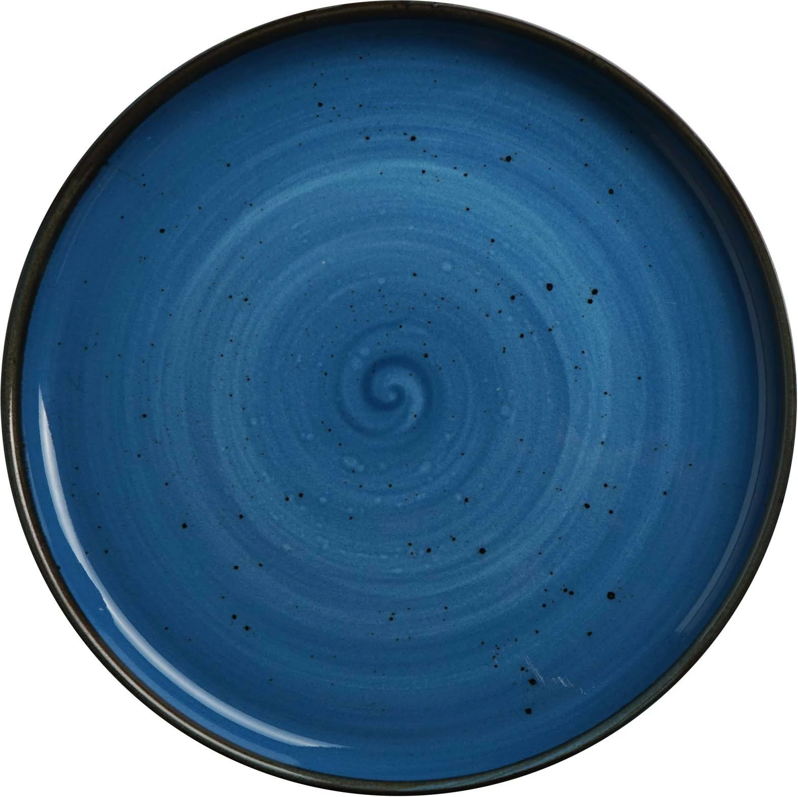 Pjatë me buzë të lartë Fine Dine Iris 270 mm, blu, set 4 copë