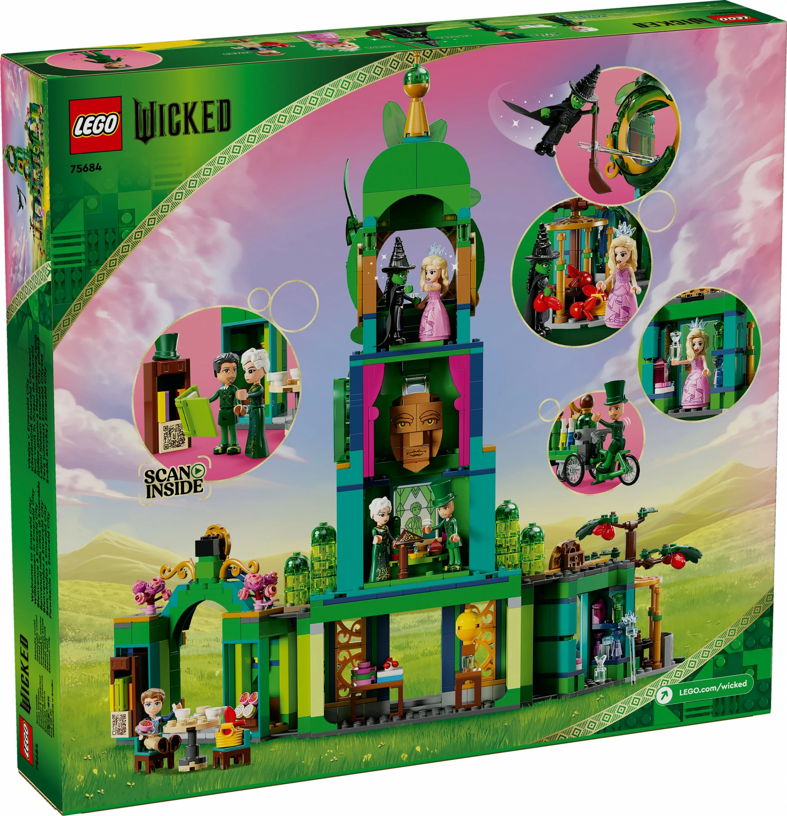 Set ndërtimi LEGO Wicked 75684 Willkommen in Emerald City, shumëngjyrësh