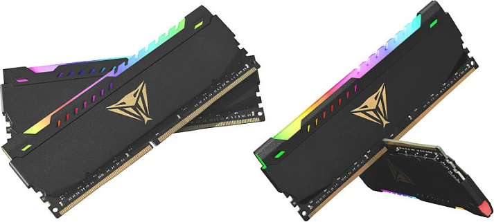 RAM Memorje Patriot Viper Steel RGB, 16GB (2x8GB) DDR4 3600MHz CL20, e zezë