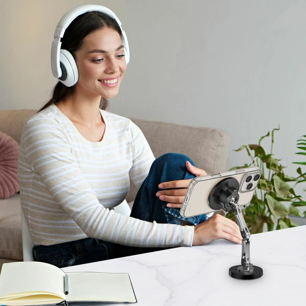 Mbajtës magnetik për telefon Tech-Protect N57, MagSafe, i zi