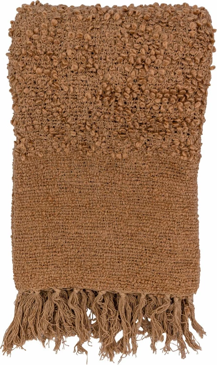 Batanije dekorative SIMPUL, pëlhurë, ngjyrë deveje, 130x170cm